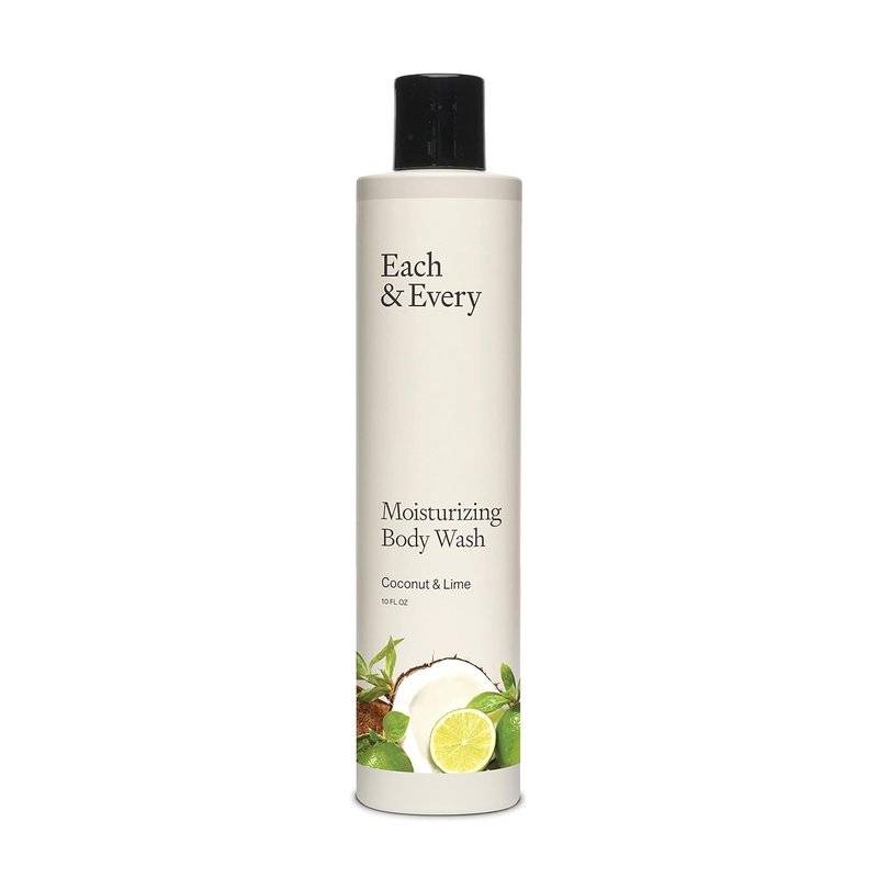 Sensitive Skin Body Wash - Coconut & Lime - All Natural Moisturizing Shower Gel | 10 Fl Oz