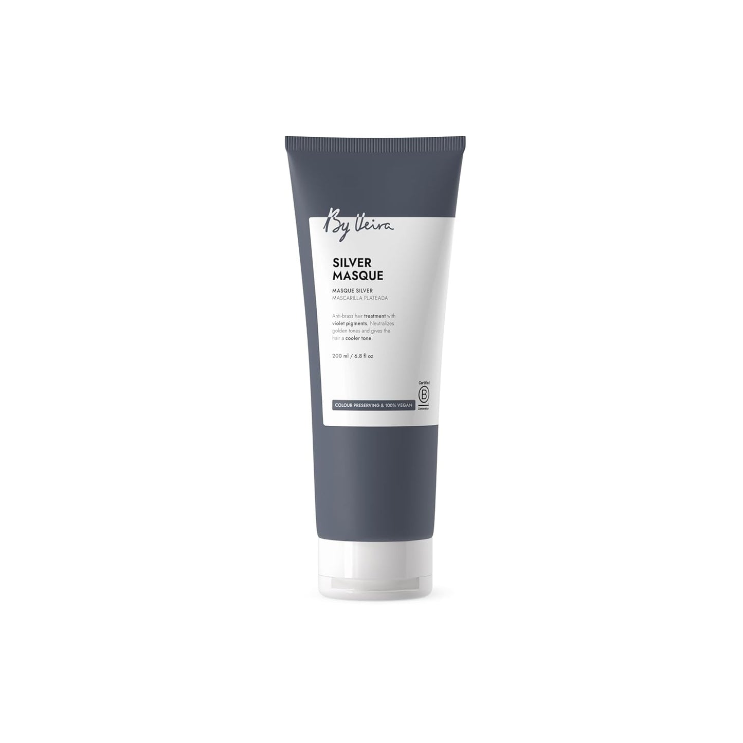 Silver Hair Mask - Violet Pigments for Anti-Brass & Cool Tones | 6.8 Fl Oz, Vegan & Sulfate-Free