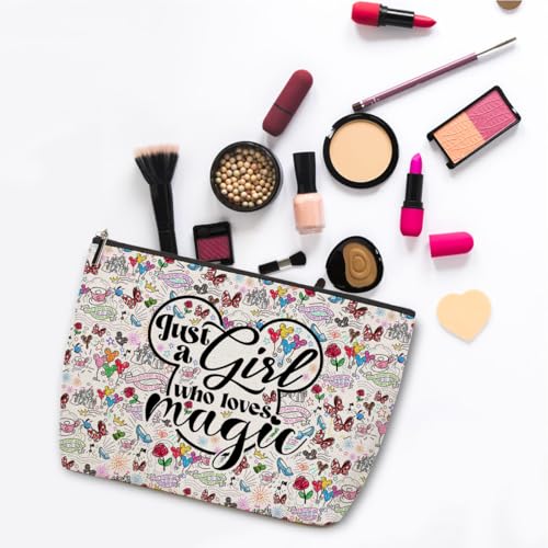 4PCS Cute Cartoon Print Makeup Bag Magic Cartoon Mouse Cosmetic Bag Cute Mouse Animal Lovers Gifts for Women Female Her Daughter Cousin Best Friend Bestie BFF Mothers Nurse Day Graduation Birthday