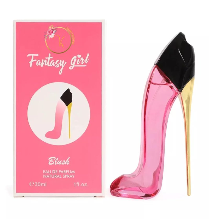 Viaan Krishna Fantasy Girl Mini High Heel 4-Piece Perfume Set for Women – Ice, Pink Rose, Blush, Ambition – 30ml (1 fl.oz.) Each