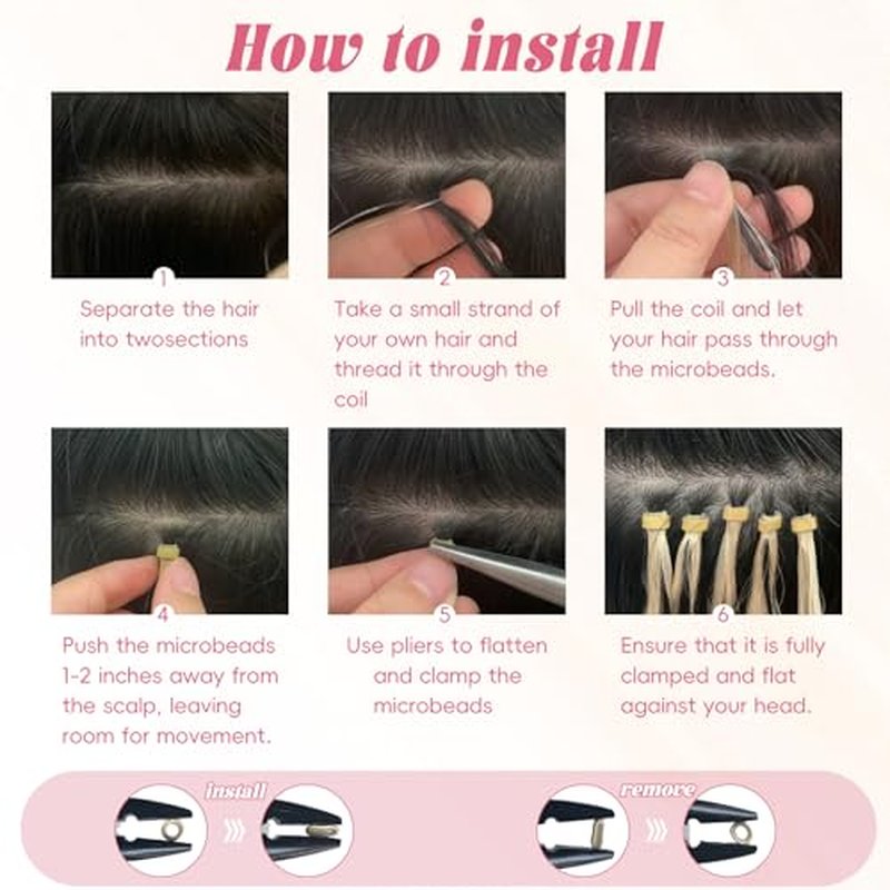 Microlink Hair Extensions Human Hair Chocolate Brown 16inch 50g/pack Micro Loop Microbead Hair Extensions Real Smooth Human Hair Cold Fusion For Women
