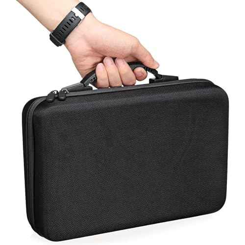 Essential Oil Storage Organizer,60 Bottle EVA Essential Oil Case Essential Oils Box,Essential Oil Storage Carrying Case Holds 5ml- 15ml For Doterra & Young Living,Come with Labels & Bottle (Black)