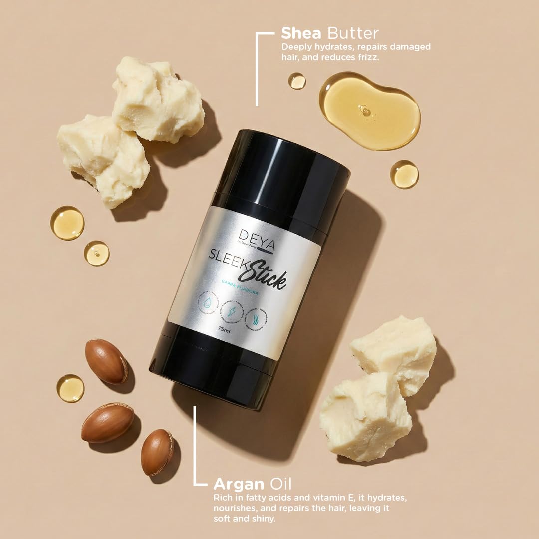 DEYA Sleek Stick | Hair Styling Wax Bar, Frizz Control, Long-Lasting Hold, Hydrating Hair Shaper. 75 ml