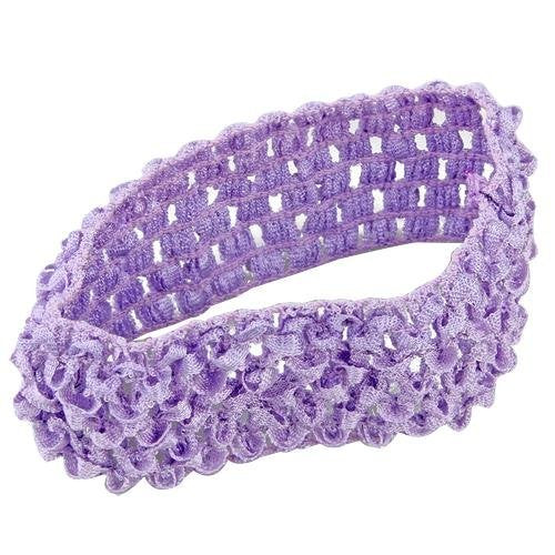Girl Baby Headbands Elastic Crochet Hair Bands Hair Accessories Elastics Ties Shaper Head wrap Set Pack of 50 Pcs in 25 colors (Band: 1.6"¡¿5.5", 25 colors, 2 pcs per color)
