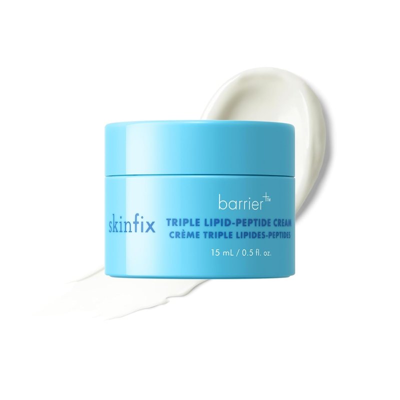 Skinfix Triple Lipid-Peptide Cream Mini - Rich Face Moisturizer with Hyaluronic Acid | 0.5 oz - Hydrates & Restores Sensitive Skin