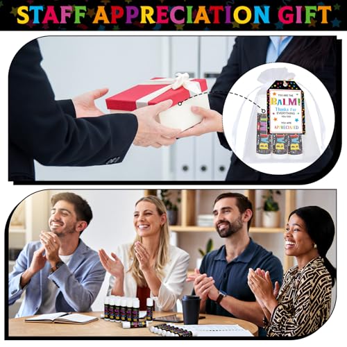 25 Pack Christmas Employee Staff Appreciation Gifts Bulk Lip Balms Team Thank You Gifts Coworkers Teacher Nurse Appreciation Christmas Party Favors Stocking Stuffers for Volunteer Homeless