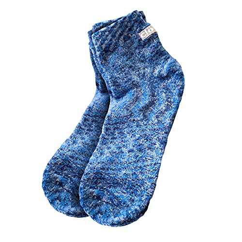 Cloudz - (2 Pairs! Dreamy Blue Soft Plush Natural Aloe Vera Spa Socks - (Assorted Solid & Patterned)