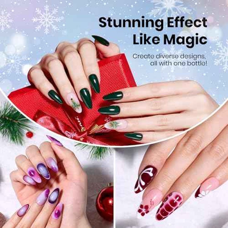 Beetles Blooming Gel, Blooming Gel Nail Polish Clear Uv Led Blossom for Spreading Effect Marble Natural Stone Watercolor Floral Print Soak off Diy Christmas Nail Art Design Manicure Gifts for Women