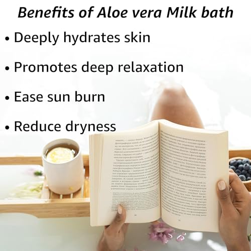 Creamy Oats Milk Bath Soak Hydrate Moisturize Soften Skin Aloe Vera Honey Chamomile Luxury Spa Bath Salt Christmas Birthday Relaxation Gift for Women