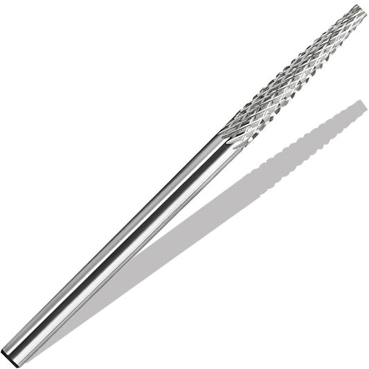 Vnjaoi Tungsten Carbide Nail Drill Bit, Cuticle bit for nail drill 3/32" Safety Under Nail Carbide Cuticle Cleaner Bit for Nail Prep, Nail Trimmer, Professional Nail Art Tools for Manicure