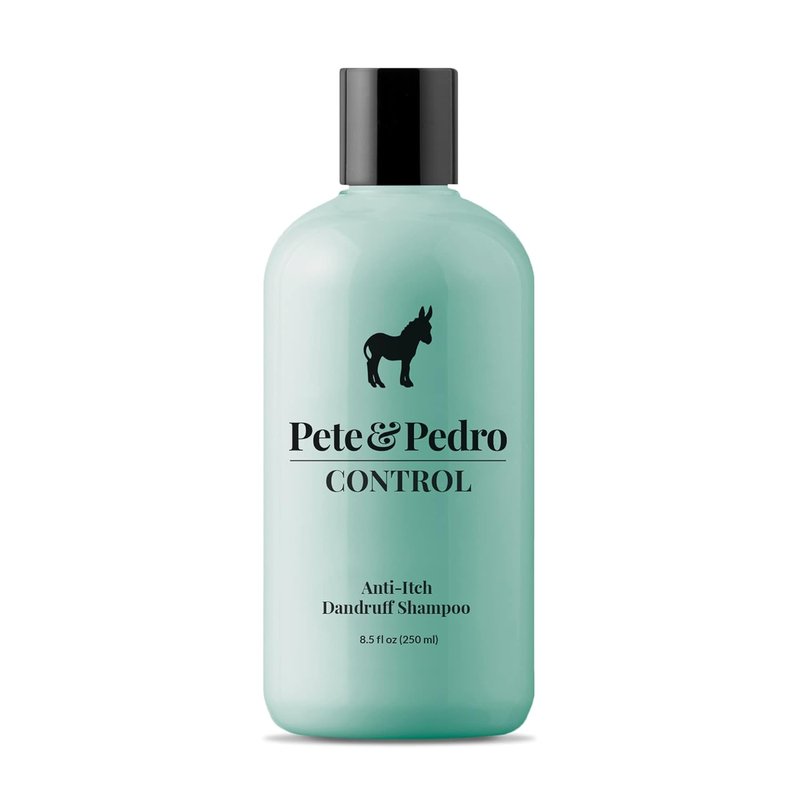 Pete & Pedro CONTROL Anti-Dandruff Shampoo - Extra-Strength Medicated Treatment with Coal Tar, Peppermint & Tea Tree Oil | 8.5 oz