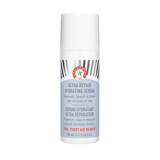 First Aid Beauty Ultra Repair Hydrating Serum with Hyaluronic Acid, Anti-Aging Face Serum for Sensitive Skin, 1.7 Ounces
