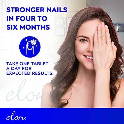 Elon Matrix Plus 3000 Biotin Vitamins for Nail Strengthening and Growth (120 Day Supply) - Healthy & Strong Nails - Biotin Supplement - Extended Release