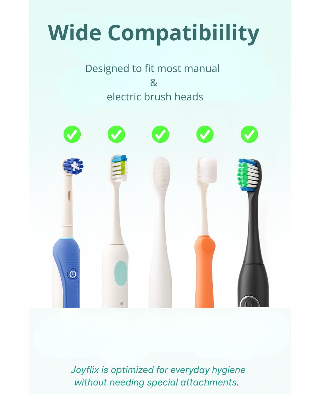 joyflix UV-C Toothbrush Sanitizer | Portable & Rechargeable | 99.9% Sanitization with Heating Function | Magnetic Mount, Travel-Friendly & Compact Design (White) (Pure White)