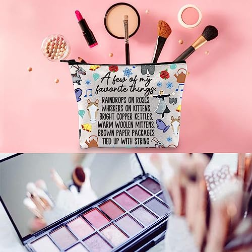 WCGXKO Music Inspired Musical Gift Music Name List Make Up Zipper Bag For Theratry Musical Fans (A few whi)