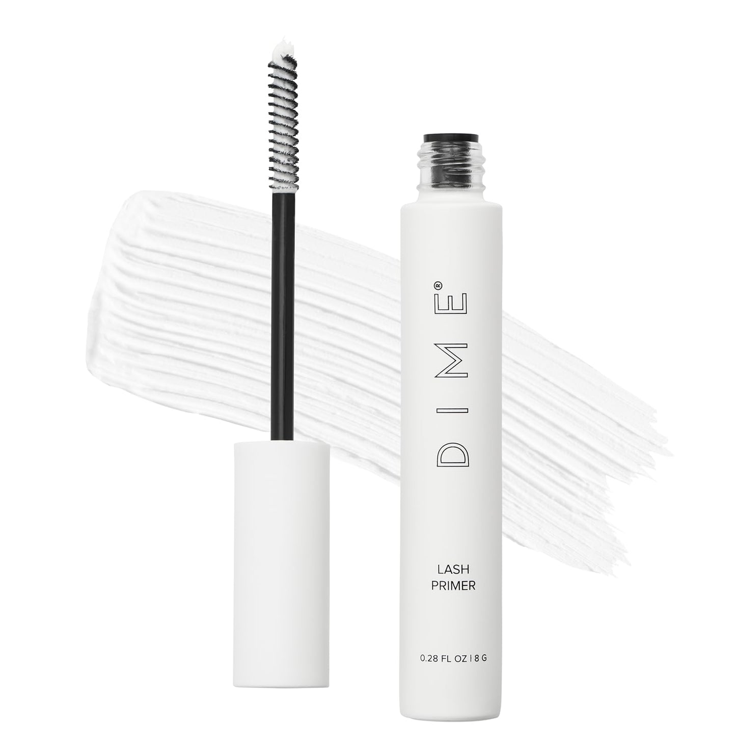 DIME Beauty Lash Primer - White Eyelash Primer with Peptides & Amino Acids, Mascara Primer for Volume and Length, Lash Conditioning Treatment for Fuller, Longer-Looking Lashes, 8 g / 0.28 oz