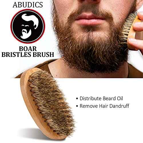 Fathers Day Dad Gifts, Beard Kit for Men, Beard Growth and Grooming Kit w/Beard Oil Beard Balm Beard Brush Beard Comb Beard Scissors, Birthday Gifts for Men Husband Him Grandpa Boyfriend Son Brother