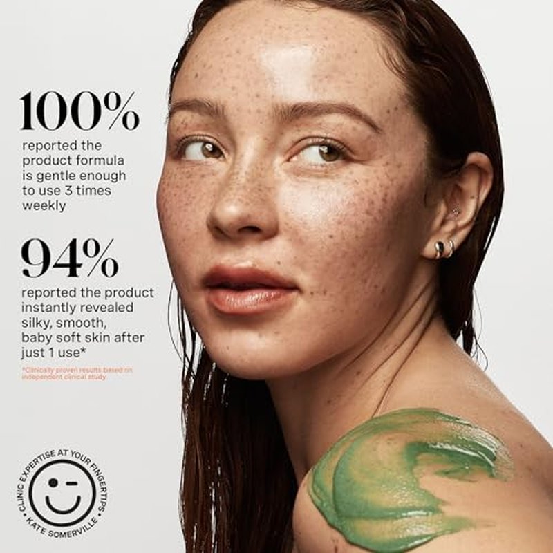 Kate Somerville ExfoliKate Resurfacing Body Scrub ? Triple Action Exfoliating Body Polish, Removes Dead Skin, Improves Tone & Texture, 5 Fl Oz