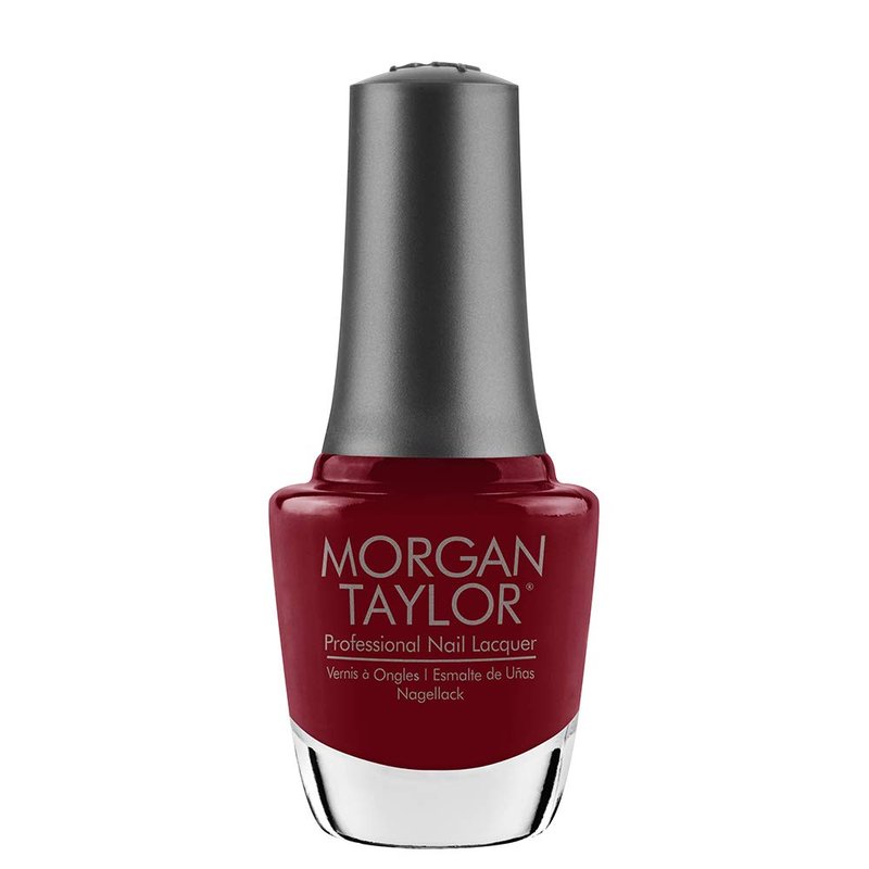 Morgan Taylor Nail Lacquer - Stand Out Red, Chip-Resistant & Fast-Drying | 0.5 Ounce