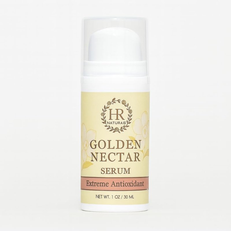 Hope Ridge Naturals Golden Nectar Serum, Organic Antioxidant Face Serum with Vitamin C, Hyaluronic Acid, CoQ10, Seabuckthorn, Rosehip, 1 oz