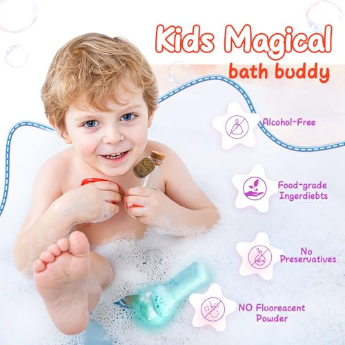 MeCids Magic Potion Bubble Bath Bombs for Kids -Bath Color Tablets Bath Potions for Toddlers Ages 4-12 Fun Science Kit Gift for Birthday, Halloween£¬Christmas- 6 Pack
