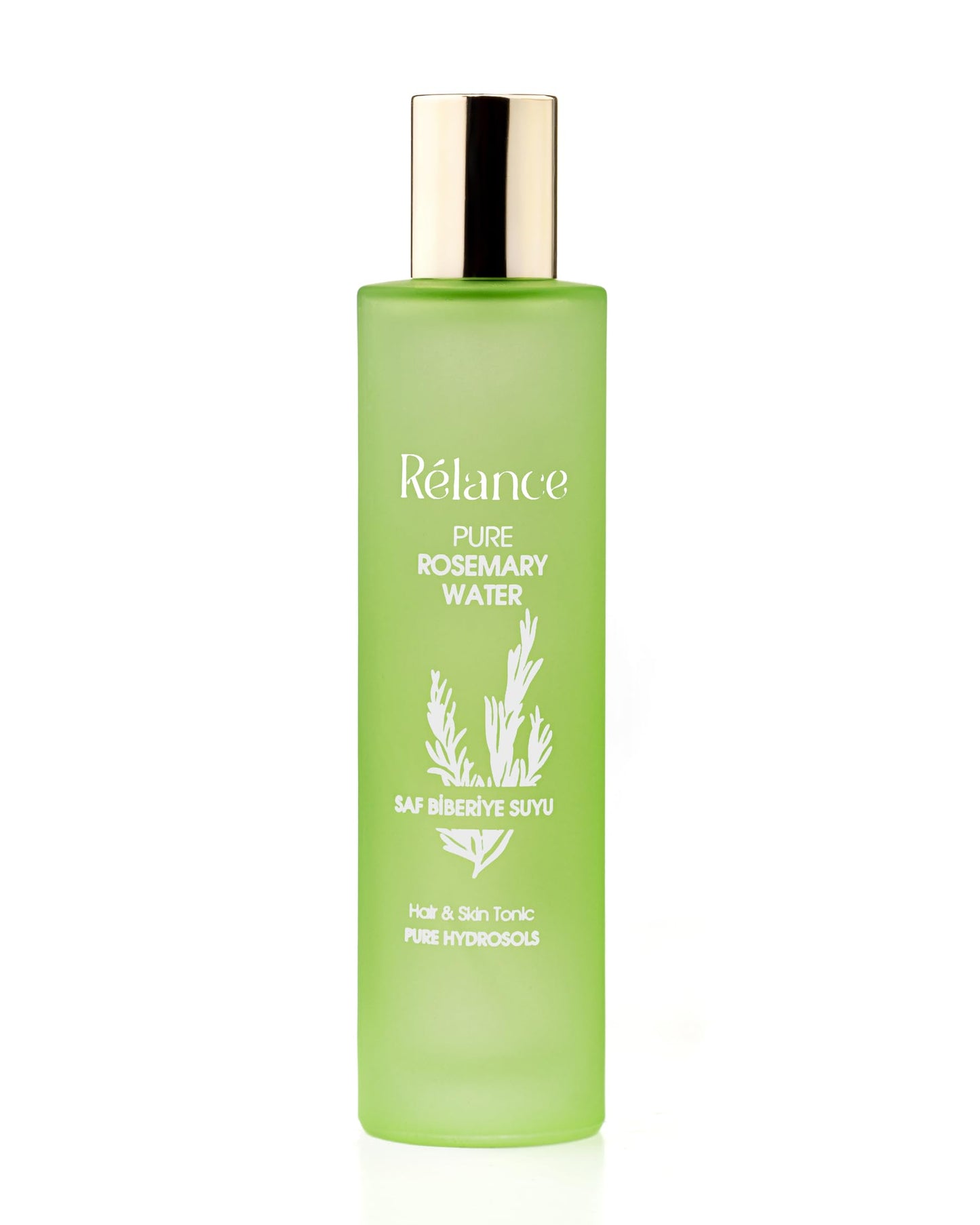 Relance Pure Rosemary Water Hair and Skin Tonic, Hydrosol Spray, Green, 100ml, GMP and ISO Certified