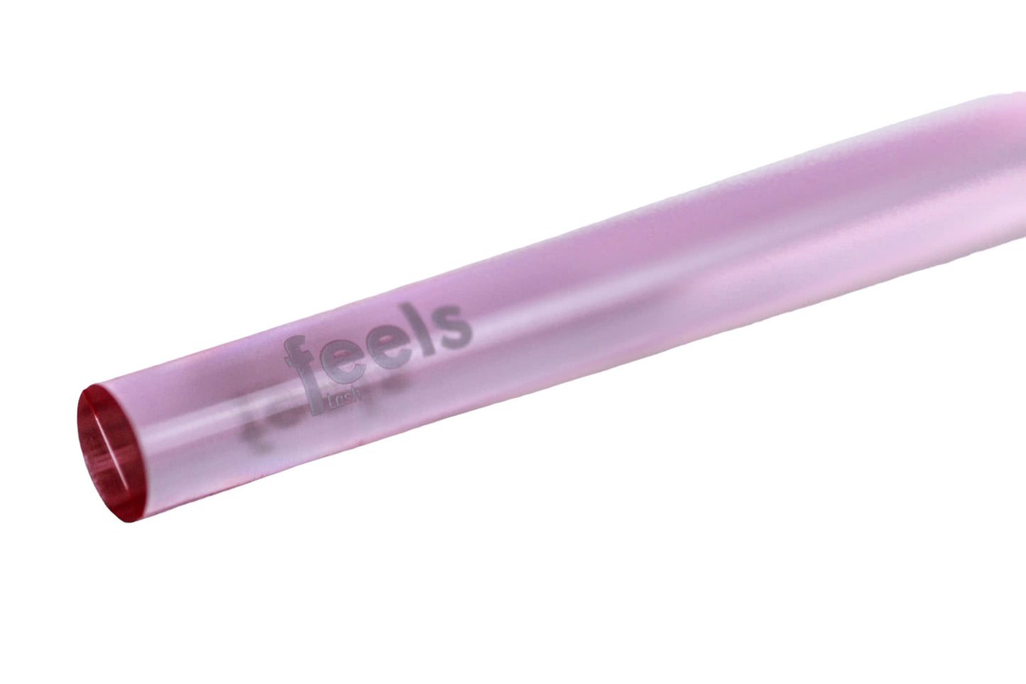 Feels Lash Cleaning Brush Eyelash Extensions Shampoo Brush Soft Curved Fluffy Cleansing (10 pack, Pink)