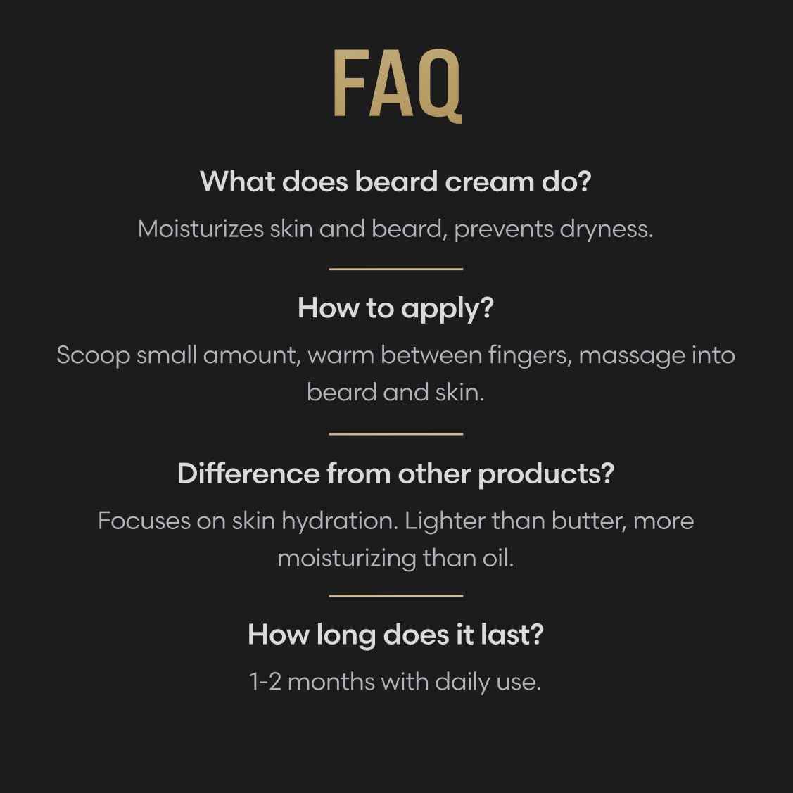 Beard Cream - Valhalla's Gates Beard Butter Moisturizer & Softener for Men | Hydrating Avocado & Jojoba Oils - 50g