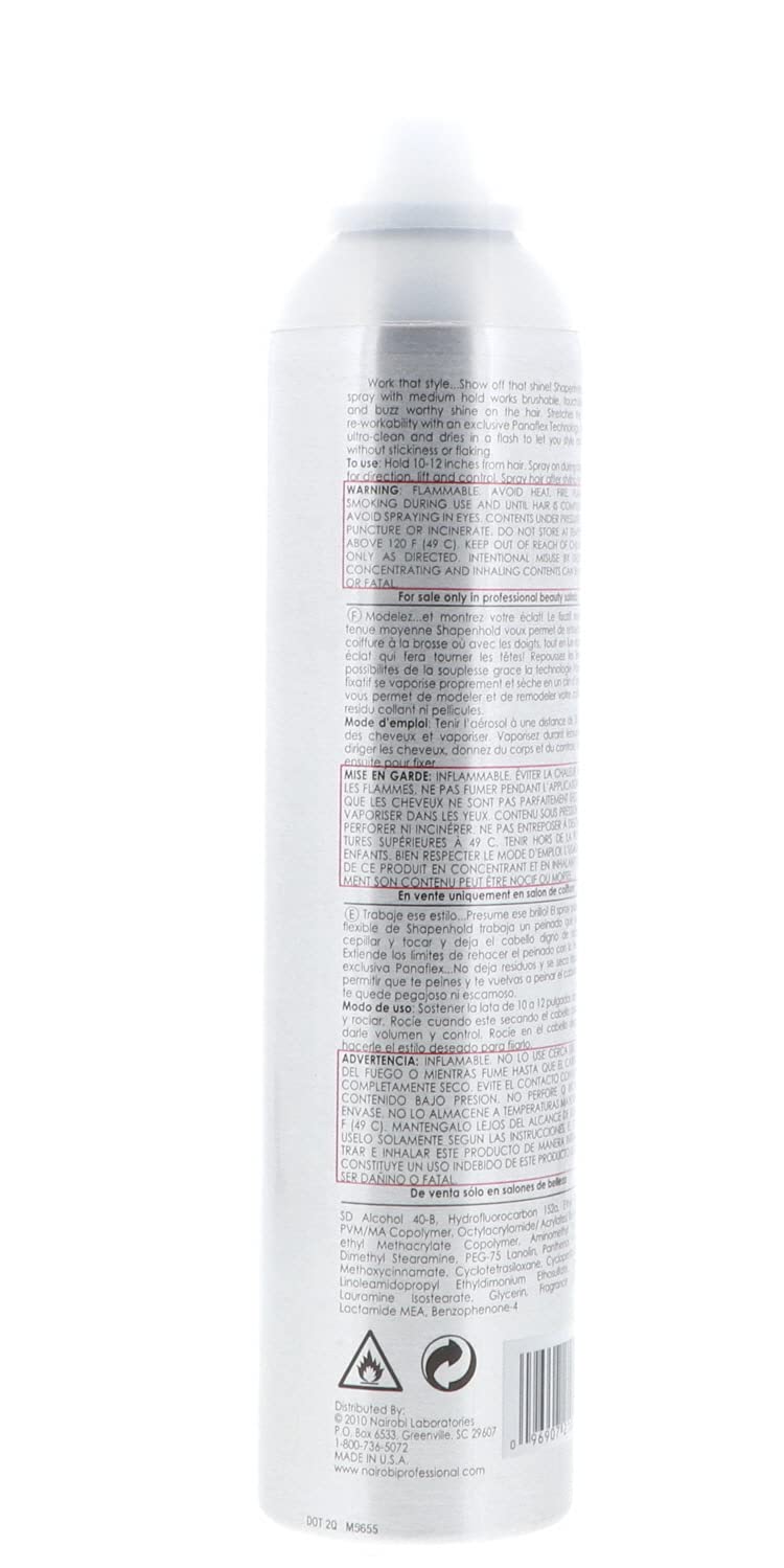 Shape n Hold Flat Iron Hairspray 10 ozQ