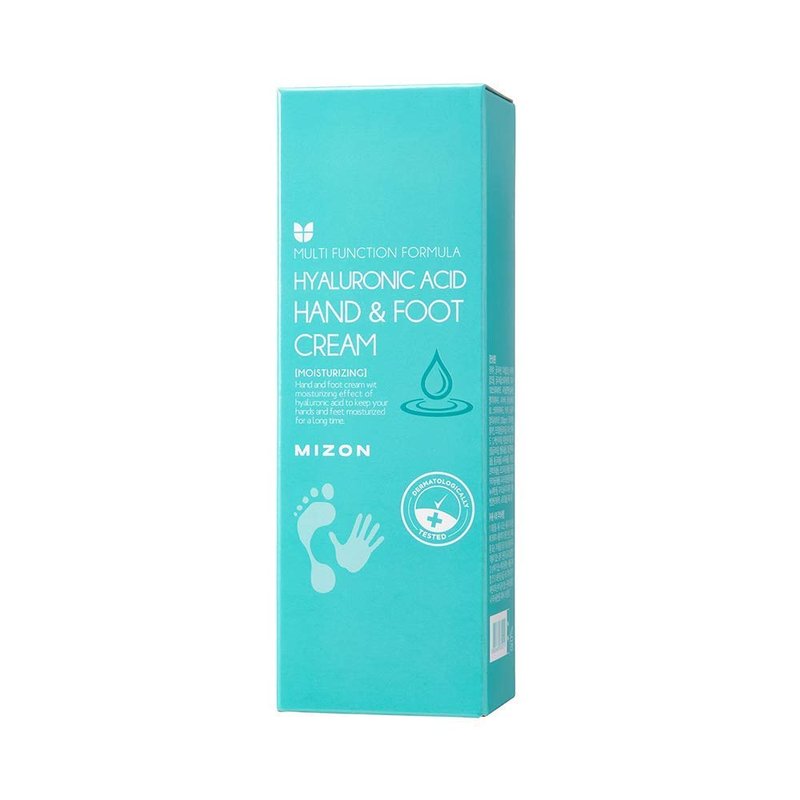 MIZON Hand Cream for Dry Cracked Hands, Elbows, and Heels, with Hyaluronic Acid, Instant Hydration for Skin, Hydrating and Moisturizing for Soft Supple Hands, Light and Non-Greasy 100ml 3.38 fl oz