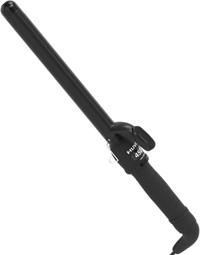 Curling Iron - 1 Inch Ceramic Curling Iron with Fast Heat & LCD Display | Adjustable 180°F-450°F for Long-Lasting Beach Waves, Black