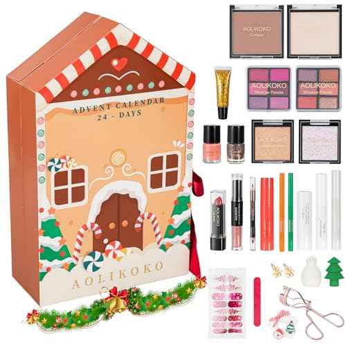 Makeup Advent Calendar 2025, 24 Days Christmas Gift Set For Women Girls &Teens, Surprises Christmas Calendar Countdown Gift for Women,Countdown Calendar Full Makeup Kit Cosmetic Gift