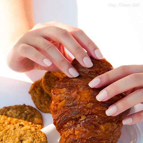 Heyhae Semi Cured Gel Nail Strips | Spring Nails No LED Lamp Needed Easy Apply & Remove | Includes 28 Strips, 1 Prep Pad, 1 Nail File & 1 Wooden Stick - Hey, Clean Girl