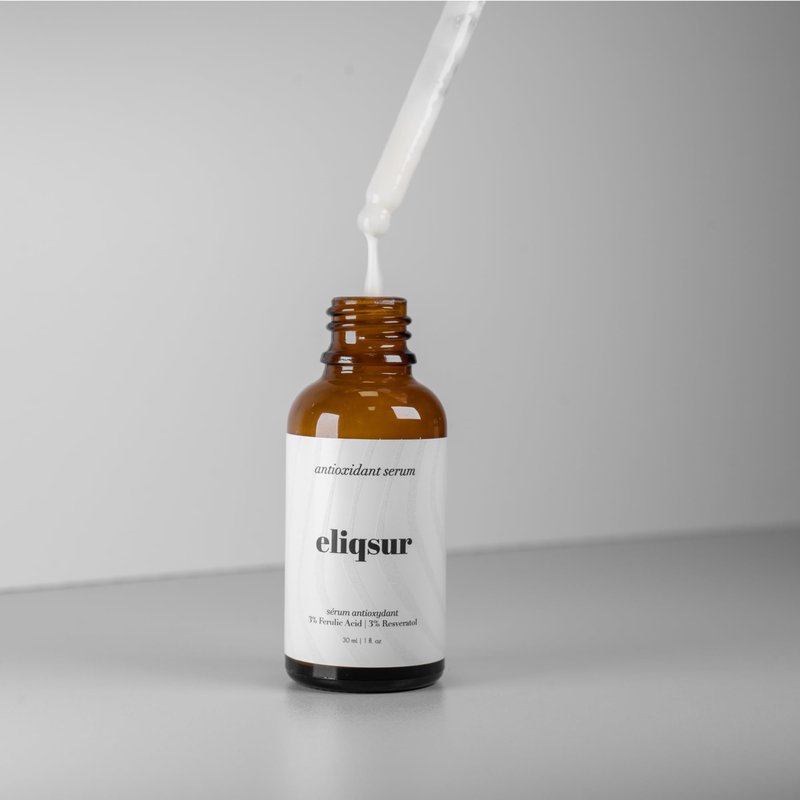 Eliqsur Antioxidant Serum - with Ferulic Acid, Resveratrol & Aspalathus Linearis - Vitamin C for Face - Brighten Complexions & Protect Skin's Surface