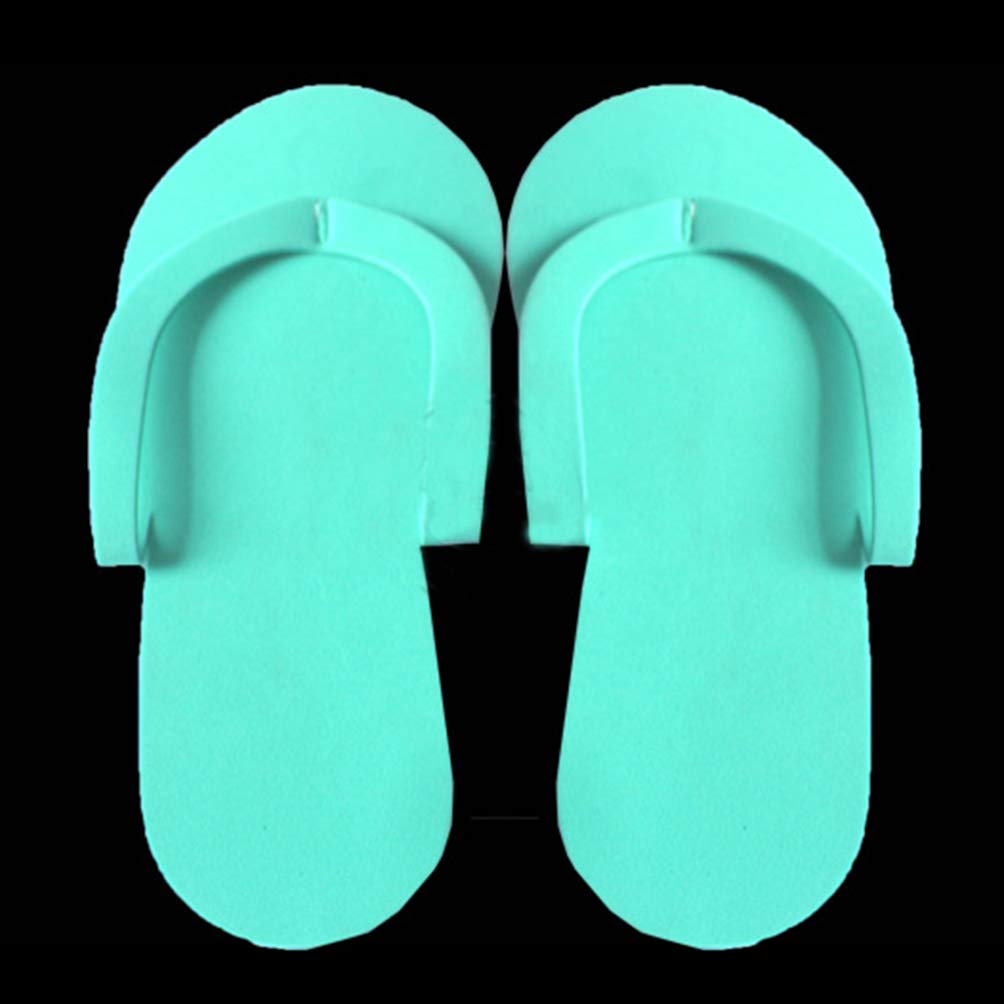 EXCEART 36 Pairs Disposable Foam Pedicure Slipppers Spa Flip Flops Foam Sandals Pedicure for Foot Spa Salon (Random Color)