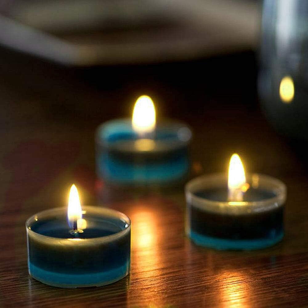 Morning Breeze Scented Tealights - Spaas 24 Clear Cup Candles, 4.5 Hour Burn Time