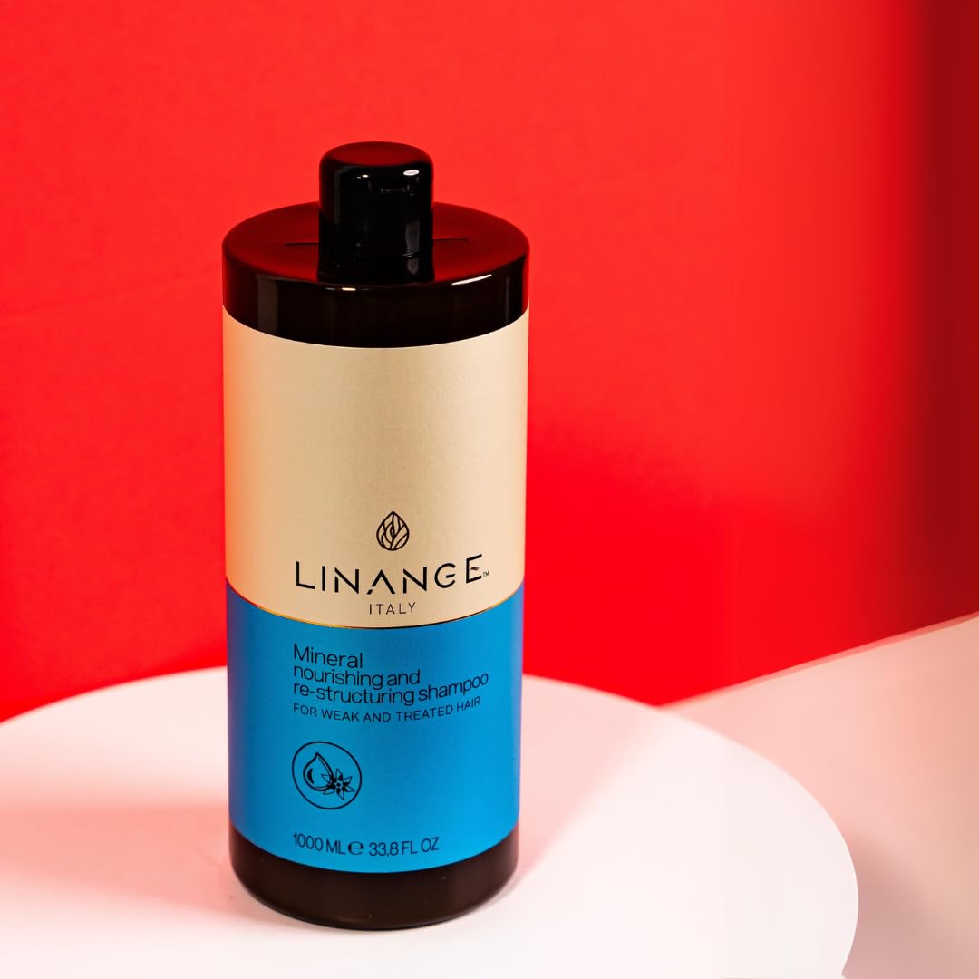 LINANGE Mineral Nourishing & Restructuring Shampoo, 1000ml / 33.8 oz.