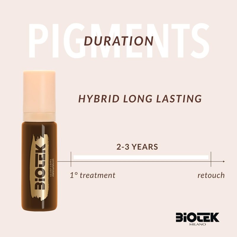 BIOTEK Brow Pigment Color for Long Lasting Makeup - Hybrid Long Lasting - Made in Italy (Margarita)