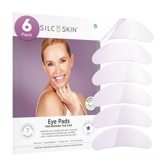Silc Skin Silicone Eye Pads For Fine Lines, 60 Day Supply