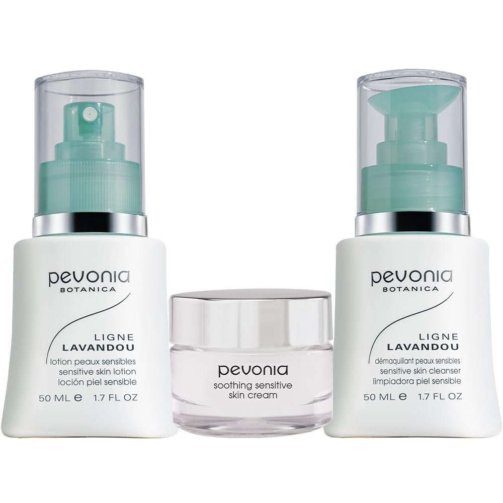 Pevonia Sensitive Skincare Solution Kit - 3-Piece Set for Gentle Care
