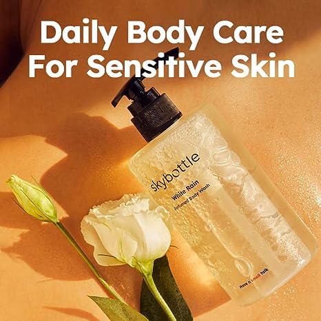 Skybottle Daily Body Care Routine Combo - Refreshing Body Wash & Moisturizing Lotion for Dry Skin | 10.1 Fl. Oz | White Rose Lilac Scent