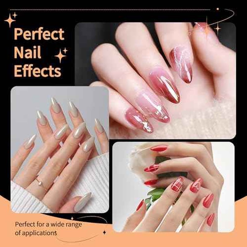 Almond Nail Tips,Soft Gel Almond X Press On Nails,300PCS Acrylic Nail Tips Half Cover Clear Gel Press on Flase Nail Tip for Extension 12Sizes