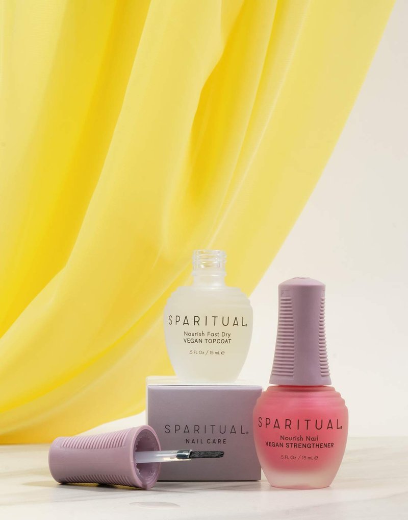 SpaRitual Nourish Fast Dry Topcoat - Vegan Quick Dry Nail Polish Protector | 0.5 fl oz