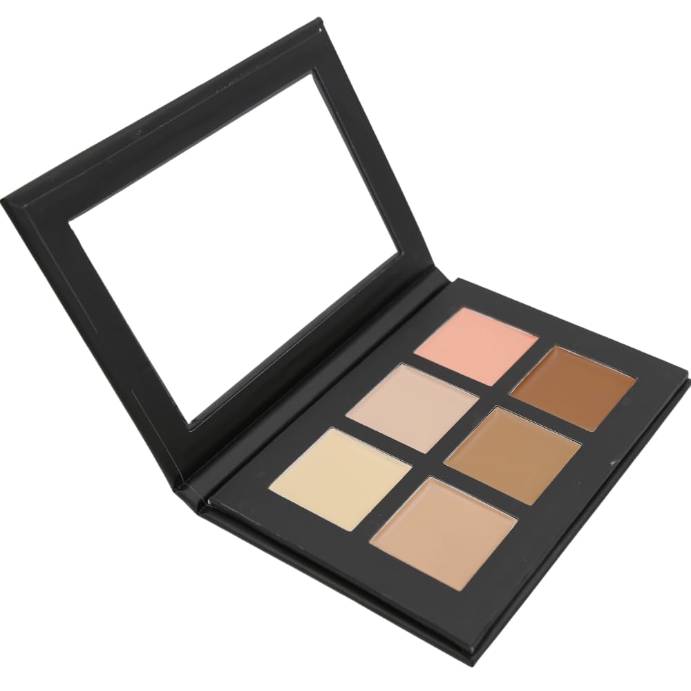 Mesvol 6 Color Contour Highlighting Makeup Kit Cream Matte Contouring Foundation Concealer Palette