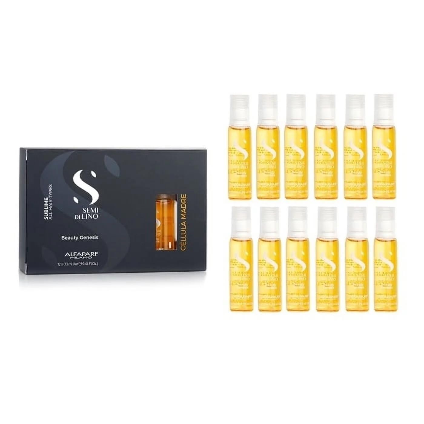Alfaparf Milano Semi di Lino Hair Smooth Multiplier Set - Controls Frizz & Enhances Color | 2-Piece Set