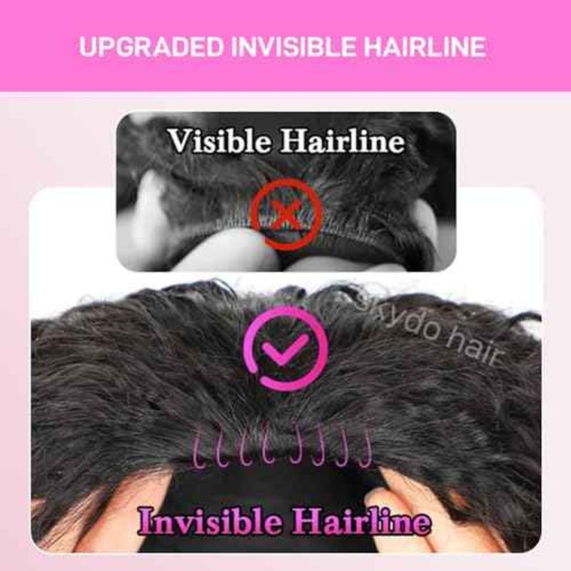 SKYDO Half Wig Human Hair 250 Density Kinky Curly Half Wigs 3 in 1 Seamless Flip Over Glueless Wigs Human Hair with Drawstring Beginner Friendly Curly Headband Wig for Women 24inch