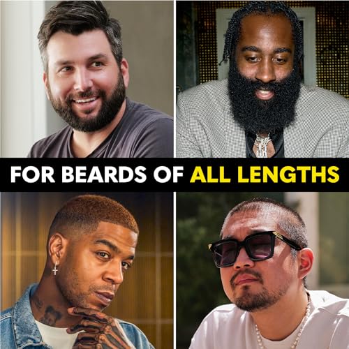 The Beard Club Brush, Comb, Pick and Scissors Grooming Kit for Men's Beards and Mustaches - Gift Set