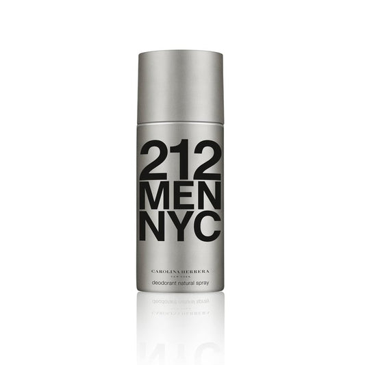 Carolina Herrera 212 Nyc Men Fragrance For Men - Quick-Drying Spray - 24-Hour Protection Against Body Odor - Fresh, Masculine Scent - Green Freshness And Warmth Of Spices - Deodorant Spray - 5 Oz