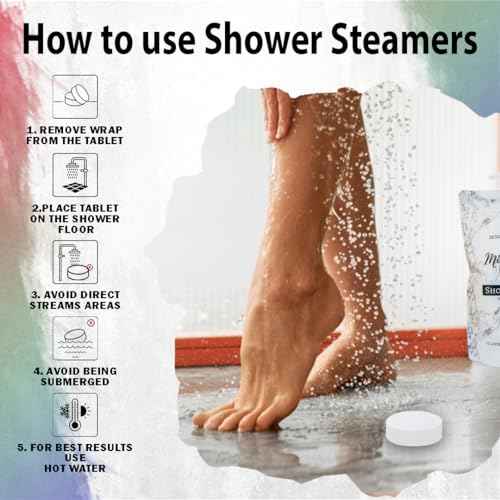 Shower Steamers Aromatherapy - 12pc Shower Bombs Vapor Tablets w/Organic Essential Oils for Vaporizing Steam Spa, Bath Bombs Tablets, Stocking Stuffers, Selfcare & Christmas Gifts for Women, Men