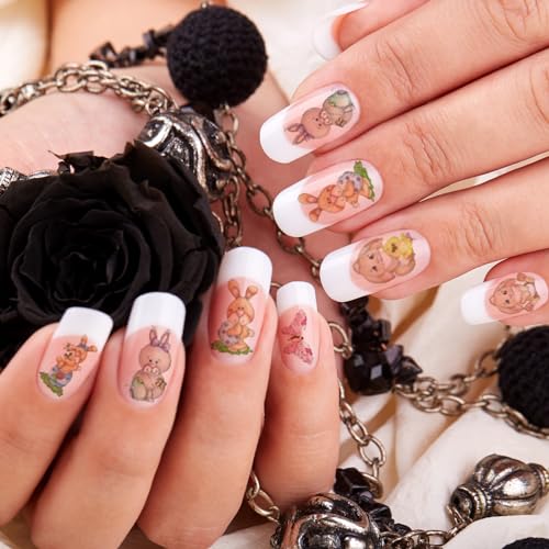 Whaline 18 Sheets Fall Nail Art Stickers All Holiday Nail Decals All Season Halloween Christmas Winter Valentine 4th of July Self-Adhesive Nail Decals for Xmas DIY Manicure Party Decor